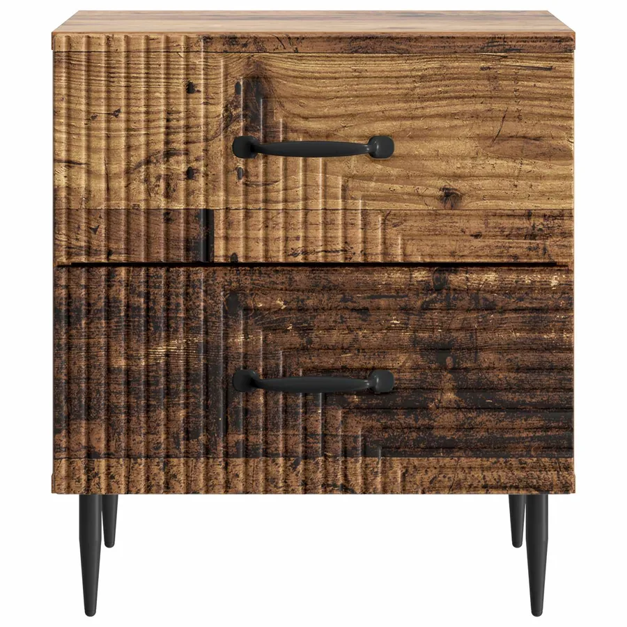 Cabinet de chevet avec tiroir Bois ancien 43 x 34,5 x 47,5 cm - 5