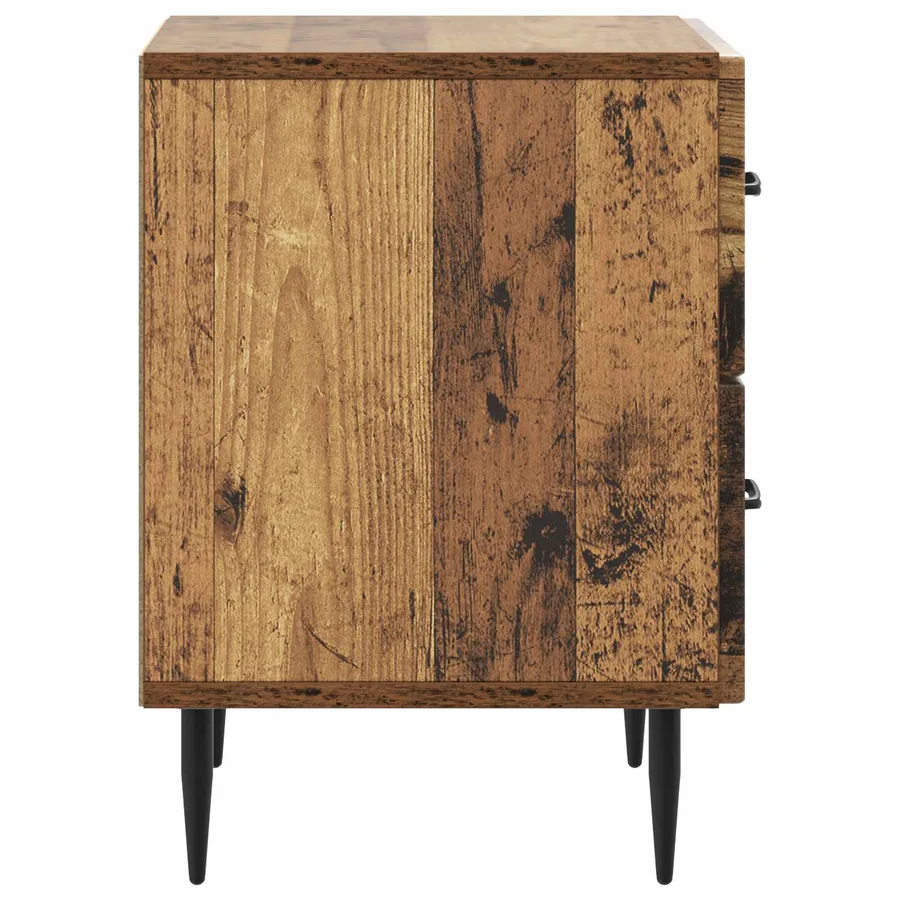 Cabinet de chevet avec tiroir Bois ancien 43 x 34,5 x 47,5 cm - 6