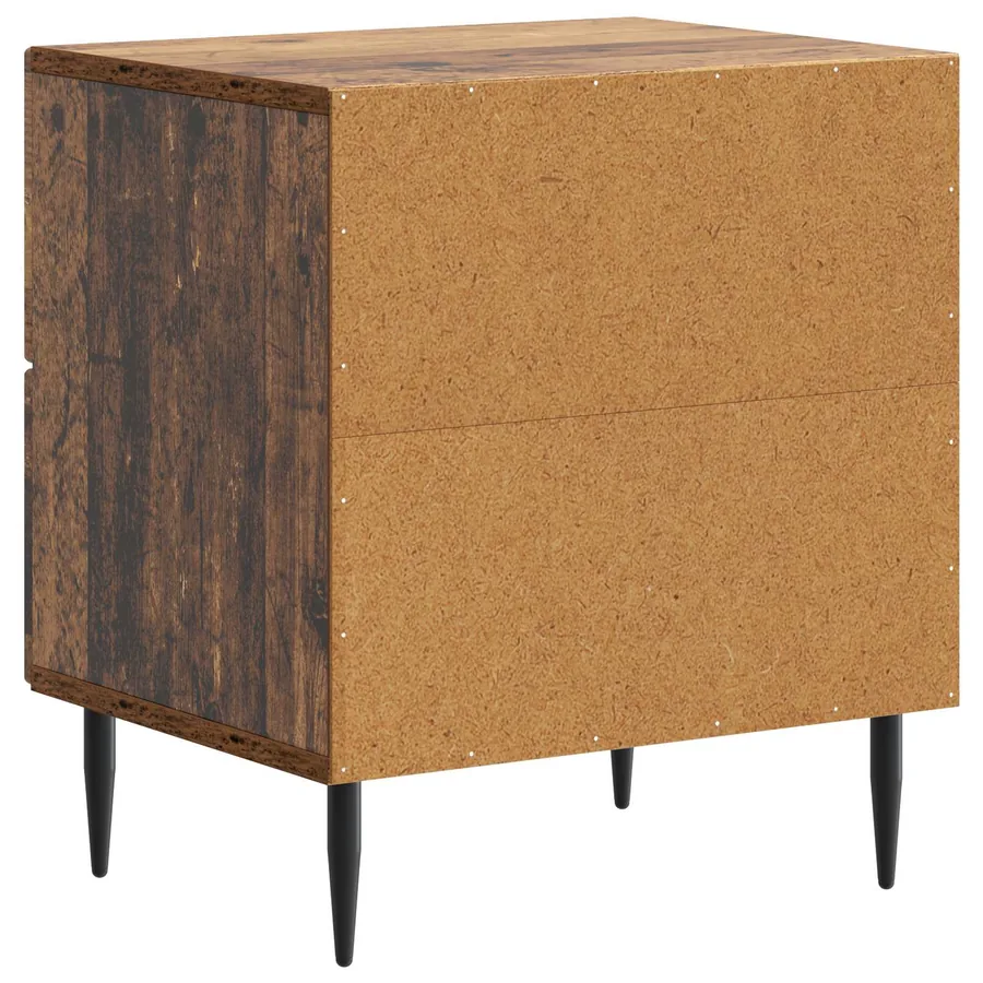 Cabinet de chevet avec tiroir Bois ancien 43 x 34,5 x 47,5 cm - 7
