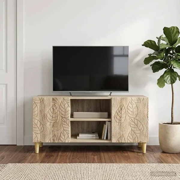 Meuble TV 102 x 34,5 x 50 cm Chêne Sonoma Bois d'ingénierie