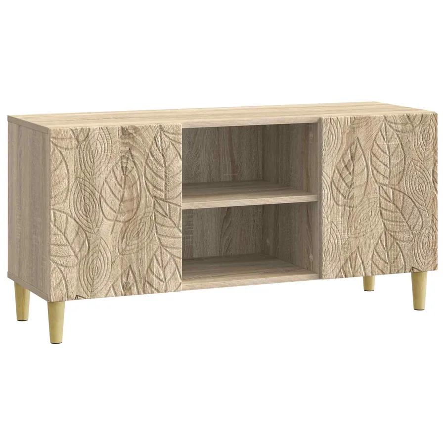 Meuble TV 102 x 34,5 x 50 cm Chêne Sonoma Bois d'ingénierie - 2