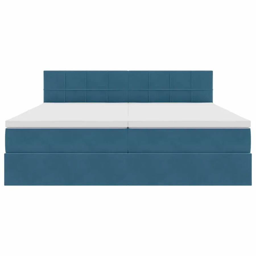 Lit de Rangement avec matelas Bleu foncé 90 x 200 cm - 8
