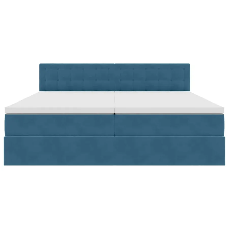 Lit de Rangement avec matelas Bleu foncé 90 x 200 cm - 10
