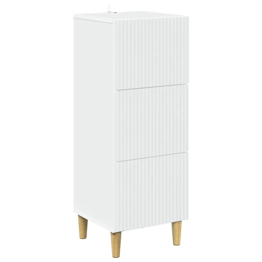 Armoire à tiroirs Blanc 33 x 34,5 x 90 cm Bois d'ingénierie - 2