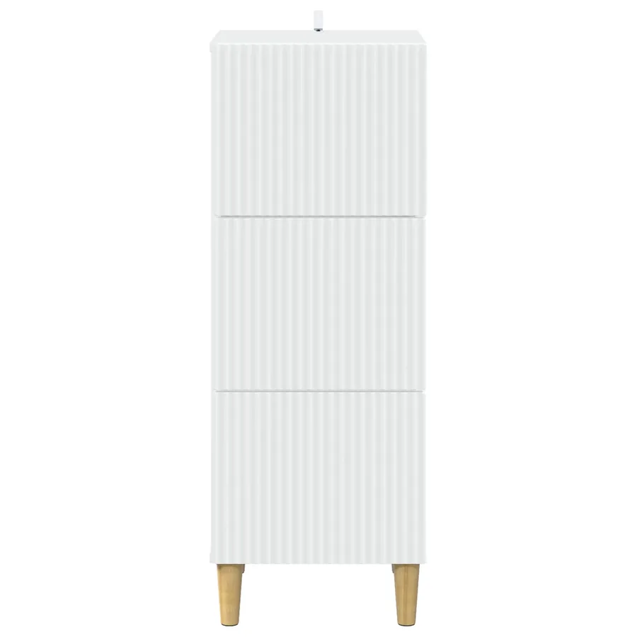 Armoire à tiroirs Blanc 33 x 34,5 x 90 cm Bois d'ingénierie - 6