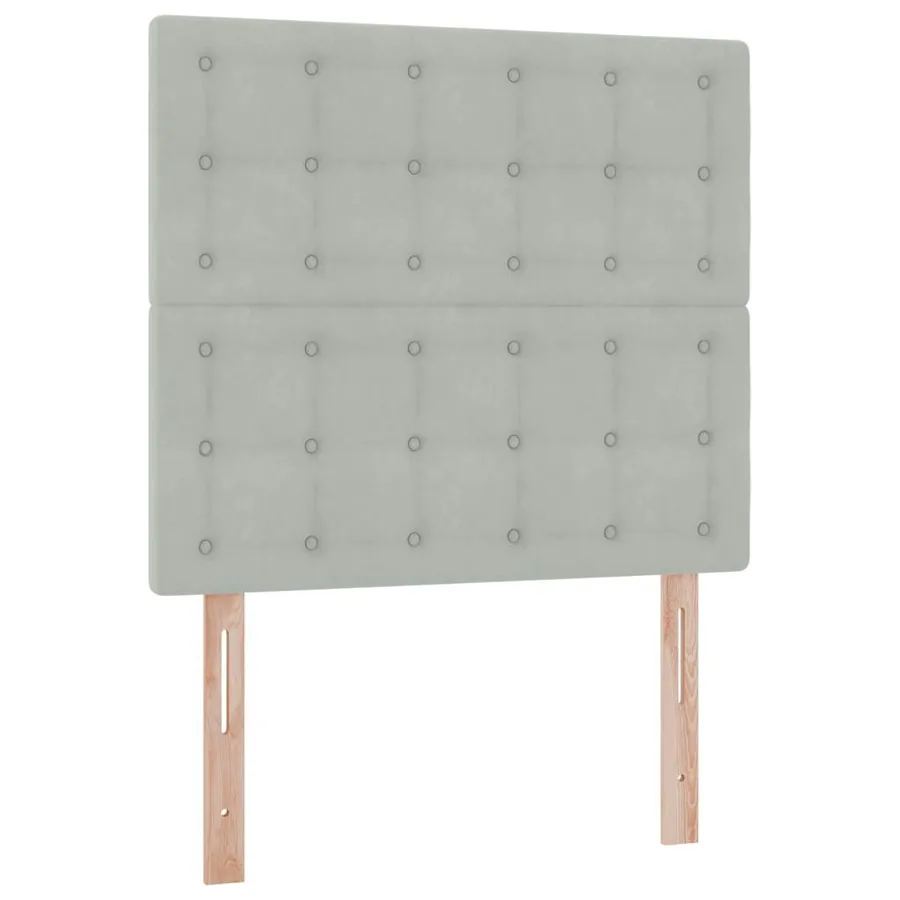Lit de rangement LED avec matelas Gris clair 100 x 200 cm - 10