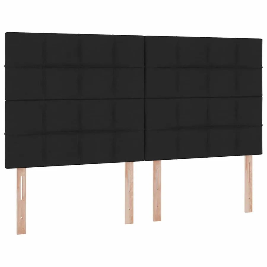 Lit de rangement LED avec matelas Noir 180 x 200 cm Tissu - 10