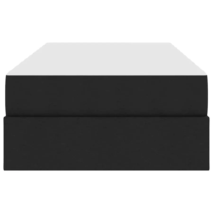 Lit avec rangement et matelas Noir 90 x 200 cm Polyester - 7
