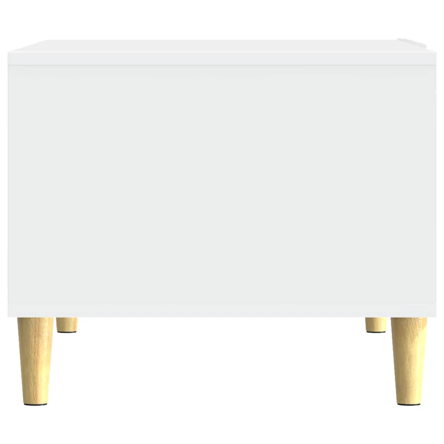 Table basse Blanc 50 x 49 x 40 cm Bois d'ingénierie - 5