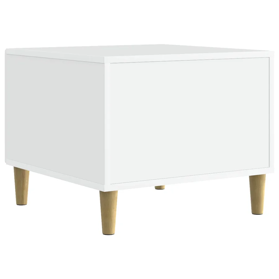 Table basse Blanc 50 x 49 x 40 cm Bois d'ingénierie - 6