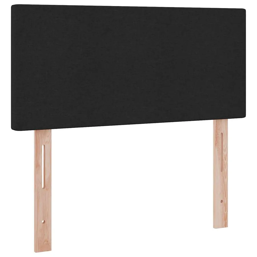 Lit de rangement LED avec matelas Noir 90 x 200 cm Tissu - 10