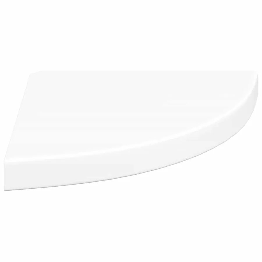 Étagère d'angle flottante Blanc 35x35x3,8 cm MDF - 6