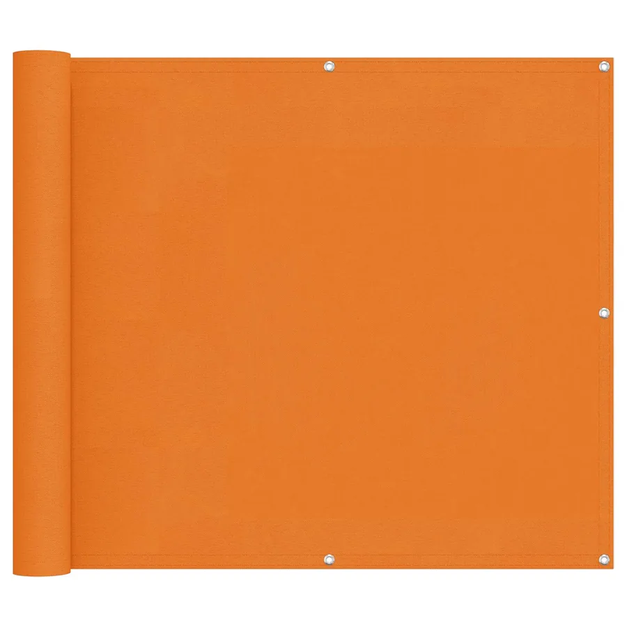 Écran de balcon Orange 100 x 400 cm Tissu Oxford - 2