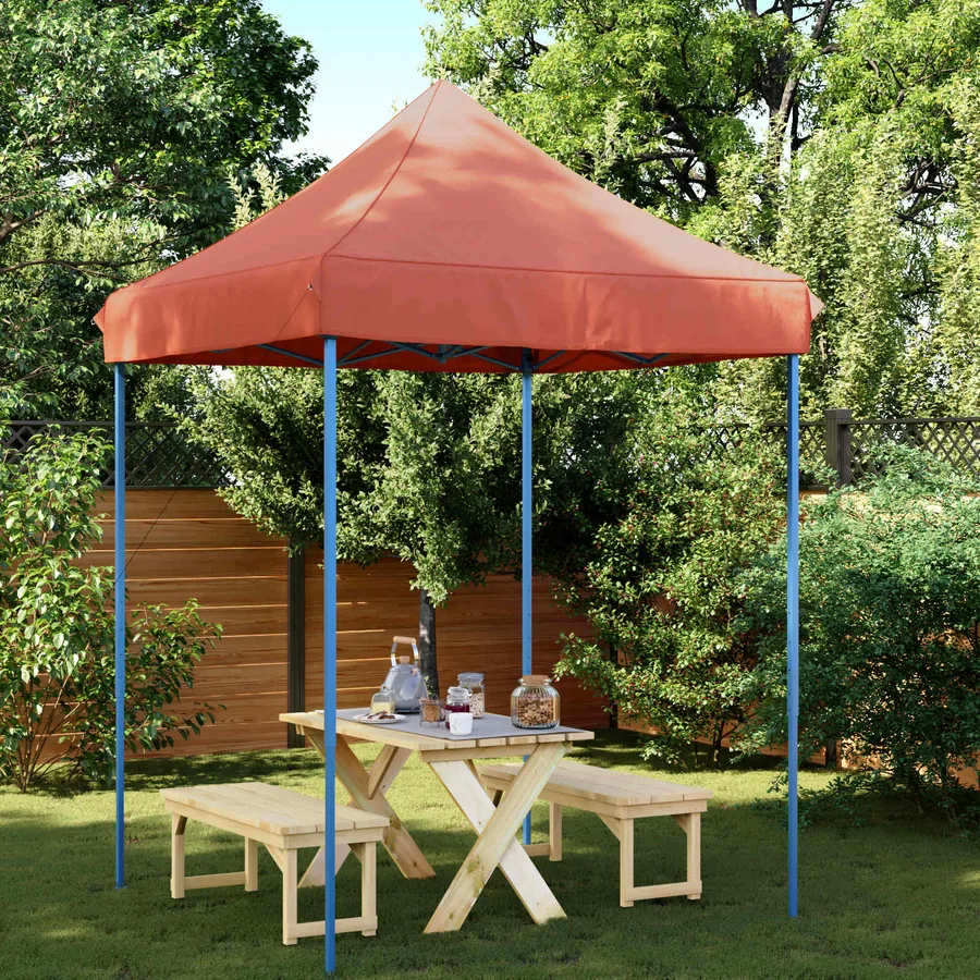 Tente de fête Terre cuite 200 x 200 x 306 cm Tissu Oxford