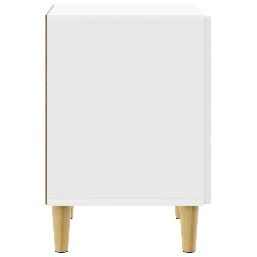 Table de chevet Blanc brillant 43 x 34,5 x 50 cm - 5