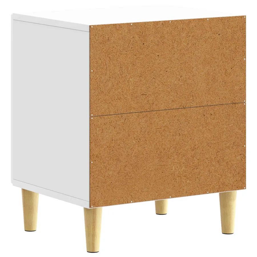 Table de chevet Blanc brillant 43 x 34,5 x 50 cm - 6