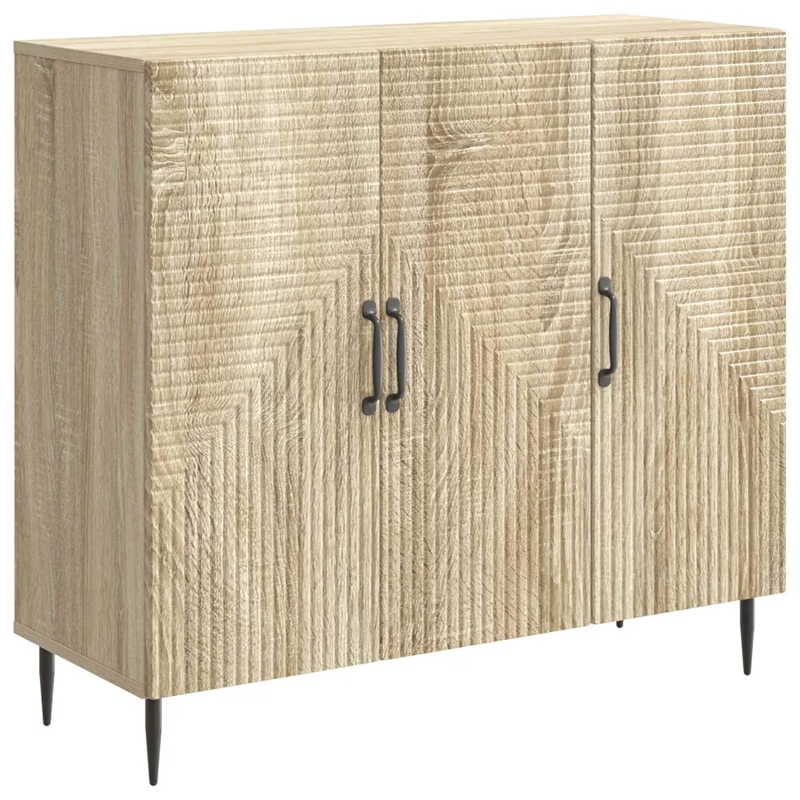 Buffet Chêne Sonoma 89 x 34,5 x 80 cm Bois d'ingénierie - 2