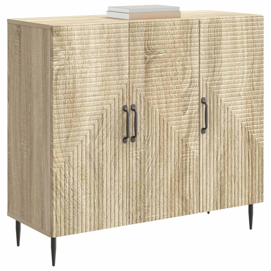 Buffet Chêne Sonoma 89 x 34,5 x 80 cm Bois d'ingénierie - 3