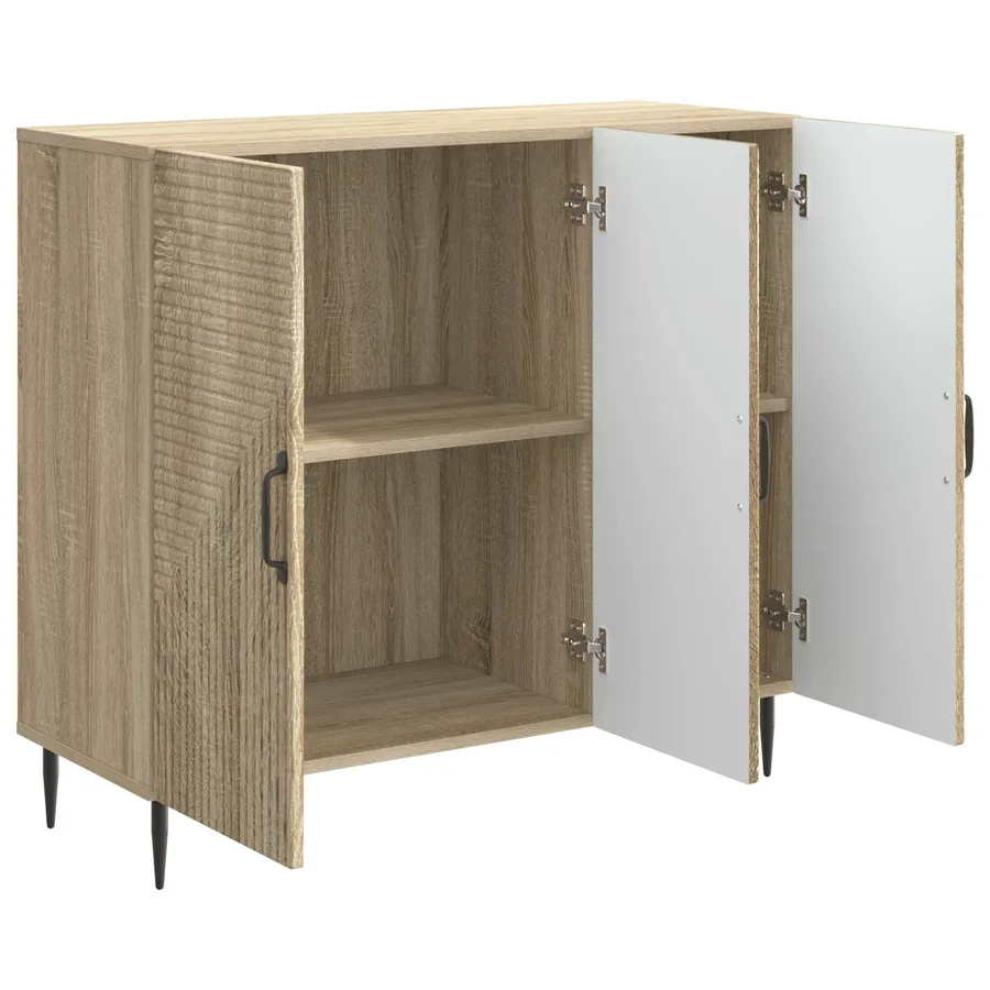 Buffet Chêne Sonoma 89 x 34,5 x 80 cm Bois d'ingénierie - 5