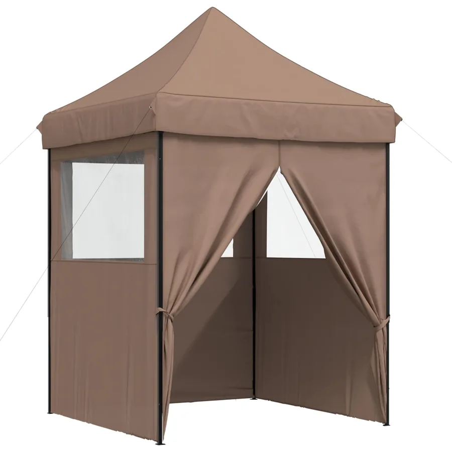 Tente de fête Marron 200 x 200 x 306 cm Tissu Oxford - 3
