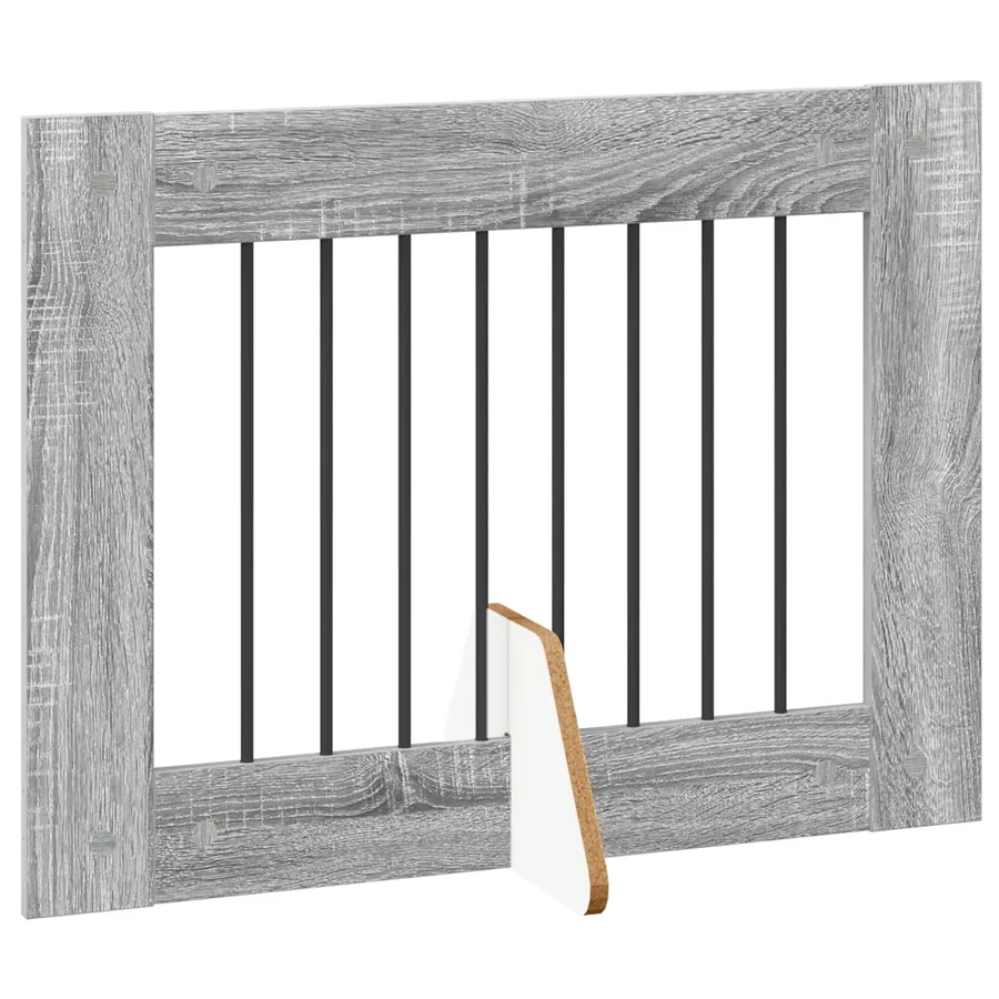 Porte de chien pliable avec supports 2 pcs Sonoma gris 160,5 cm - 4