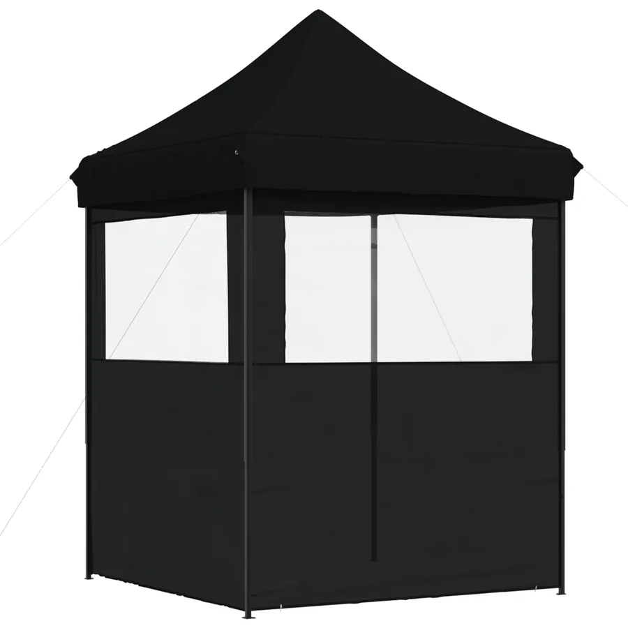 Tente de fête Noir 200 x 200 x 306 cm Tissu Oxford - 6