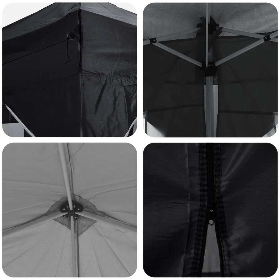 Tente de fête pop-up 575 x 288 x 245 cm Anthracite Tissu Oxford - 11