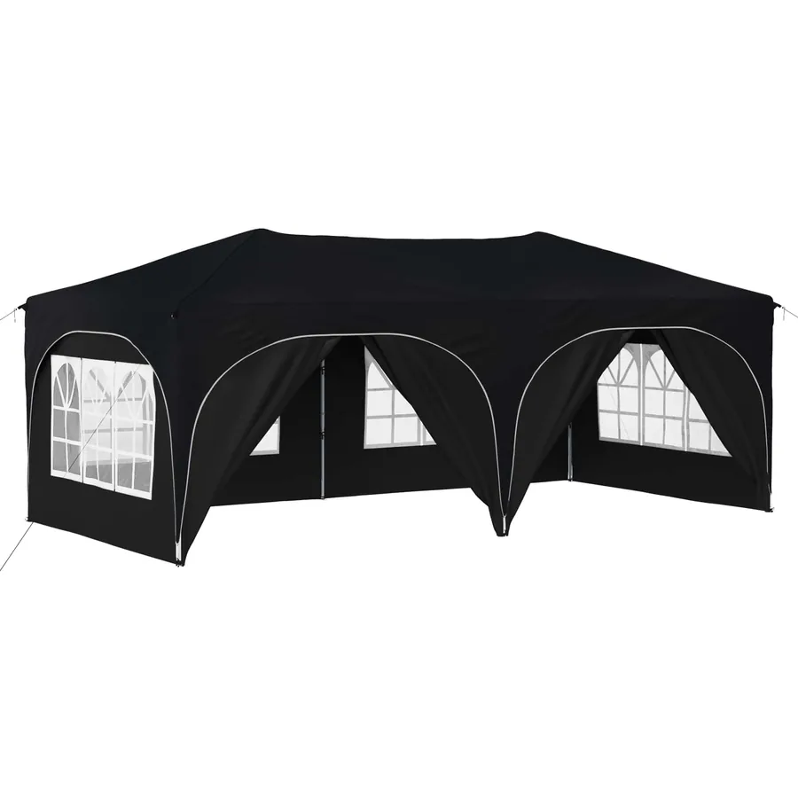 Tente de fête pop-up 575 x 288 x 245 cm Anthracite Tissu Oxford - 2