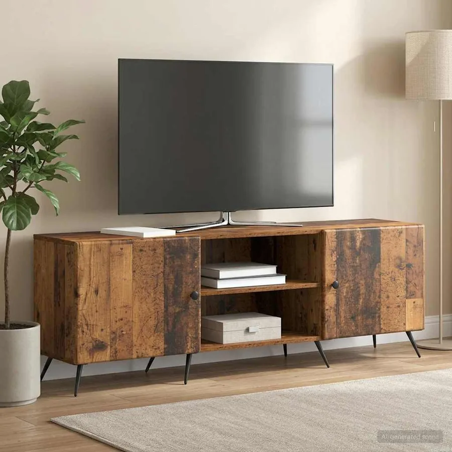 Meuble TV Bois ancien 150 x 31 x 50 cm Bois d'ingénierie - 4