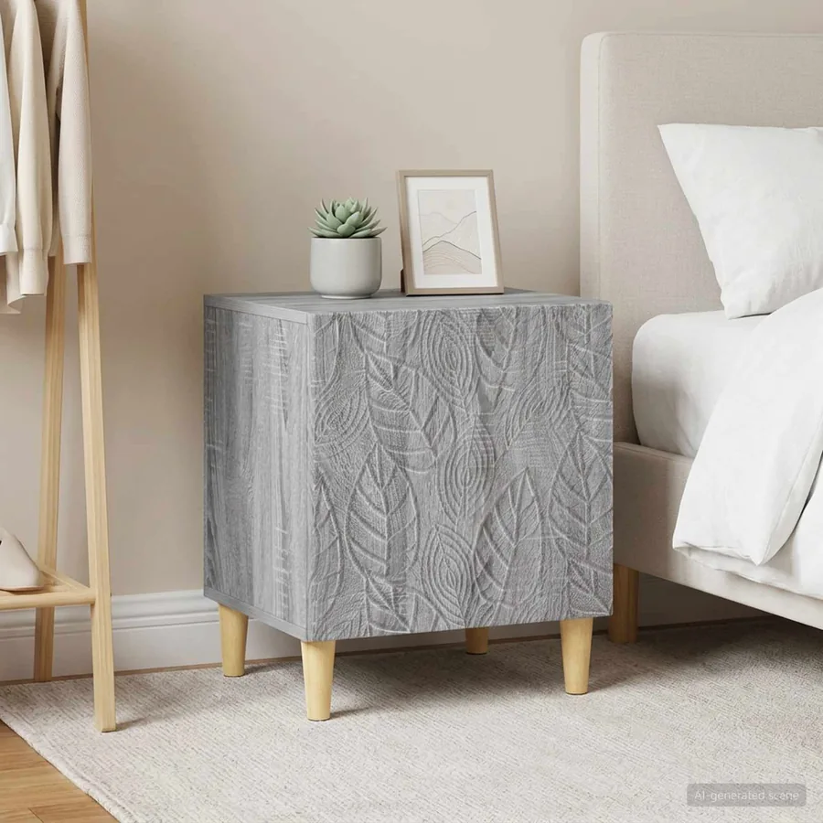 Table de chevet 2 pcs Sonoma gris 43 x 34,5 x 50 cm - 3