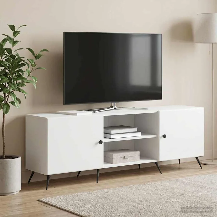 Meuble TV Blanc 150 x 31 x 50 cm Bois d'ingénierie