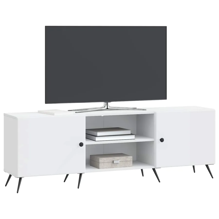 Meuble TV Blanc 150 x 31 x 50 cm Bois d'ingénierie - 3
