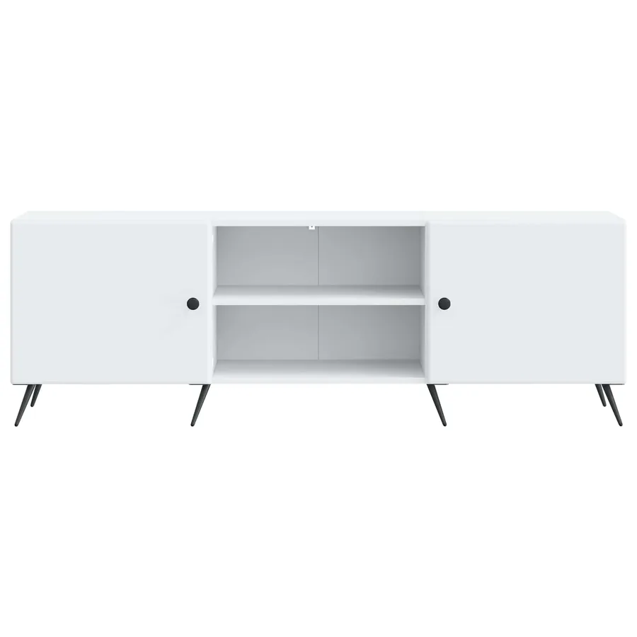 Meuble TV Blanc 150 x 31 x 50 cm Bois d'ingénierie - 6