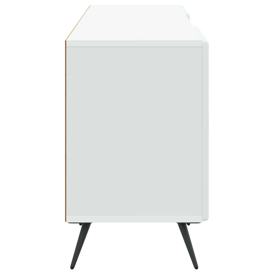 Meuble TV Blanc 150 x 31 x 50 cm Bois d'ingénierie - 7
