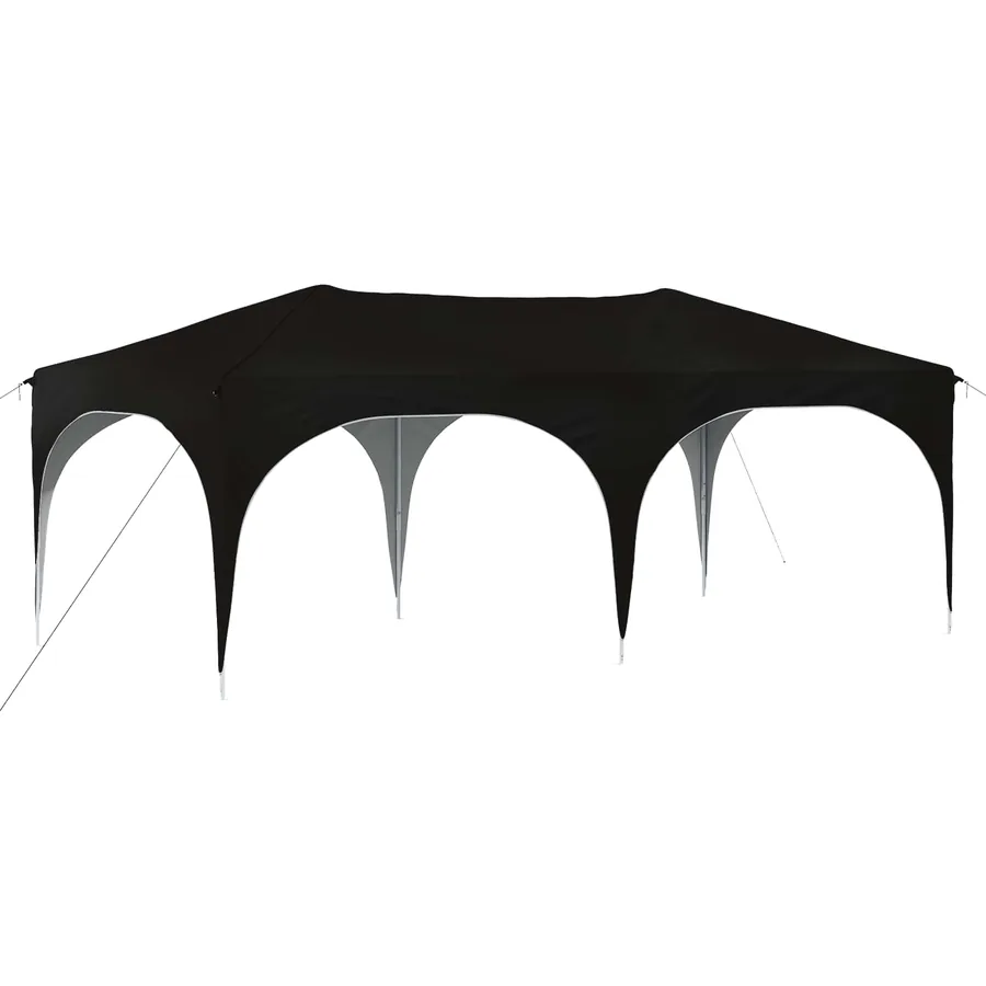 Tente de fête pop-up 575 x 288 x 245 cm Noir Tissu Oxford - 2
