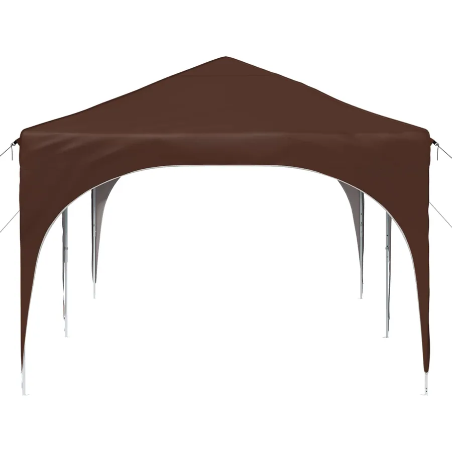 Tente de fête pop-up 575 x 288 x 245 cm Marron Tissu Oxford - 6