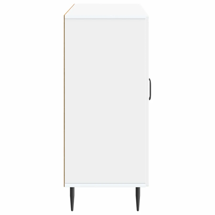 Buffet Blanc 89 x 34,5 x 80 cm Bois d'ingénierie - 7