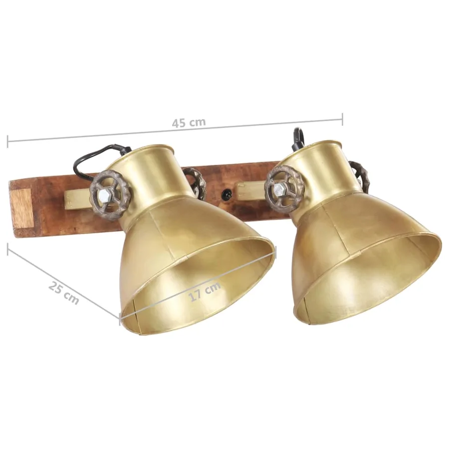 Lampe murale industrielle Laiton 45x25 cm E27 - 11