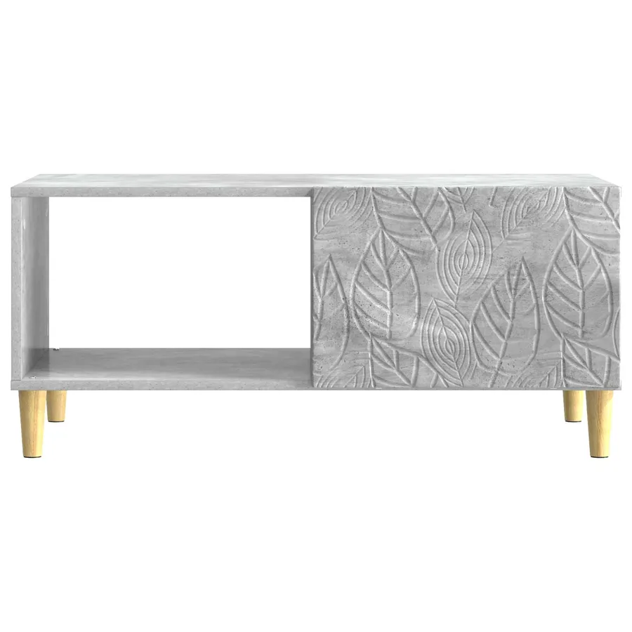 Table basse Gris béton 90 x 50 x 40 cm Bois d'ingénierie - 4