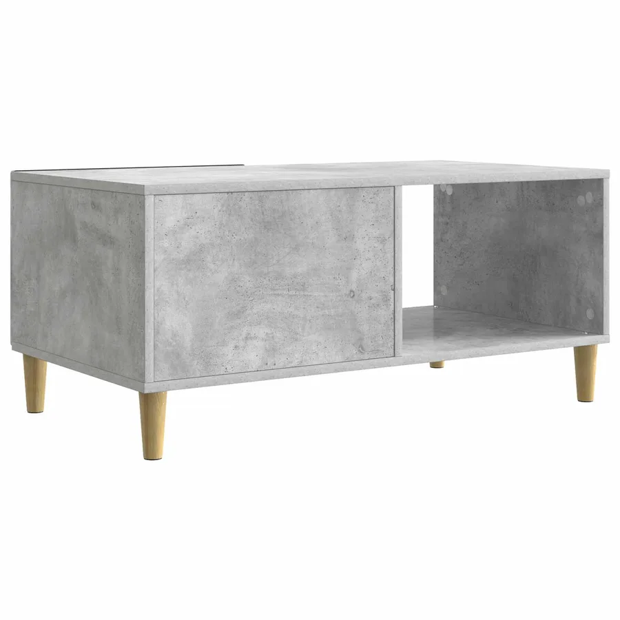 Table basse Gris béton 90 x 50 x 40 cm Bois d'ingénierie - 6
