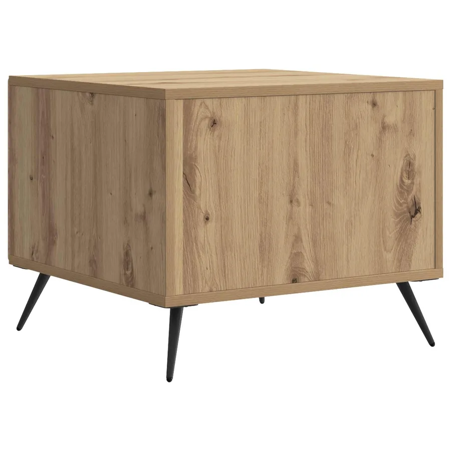 Table basse Chêne artisanal 49 x 50 x 40 cm Bois d'ingénierie - 7