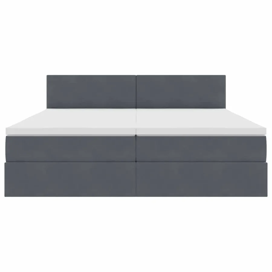 Lit de Rangement avec matelas Gris foncé 100 x 200 cm - 10