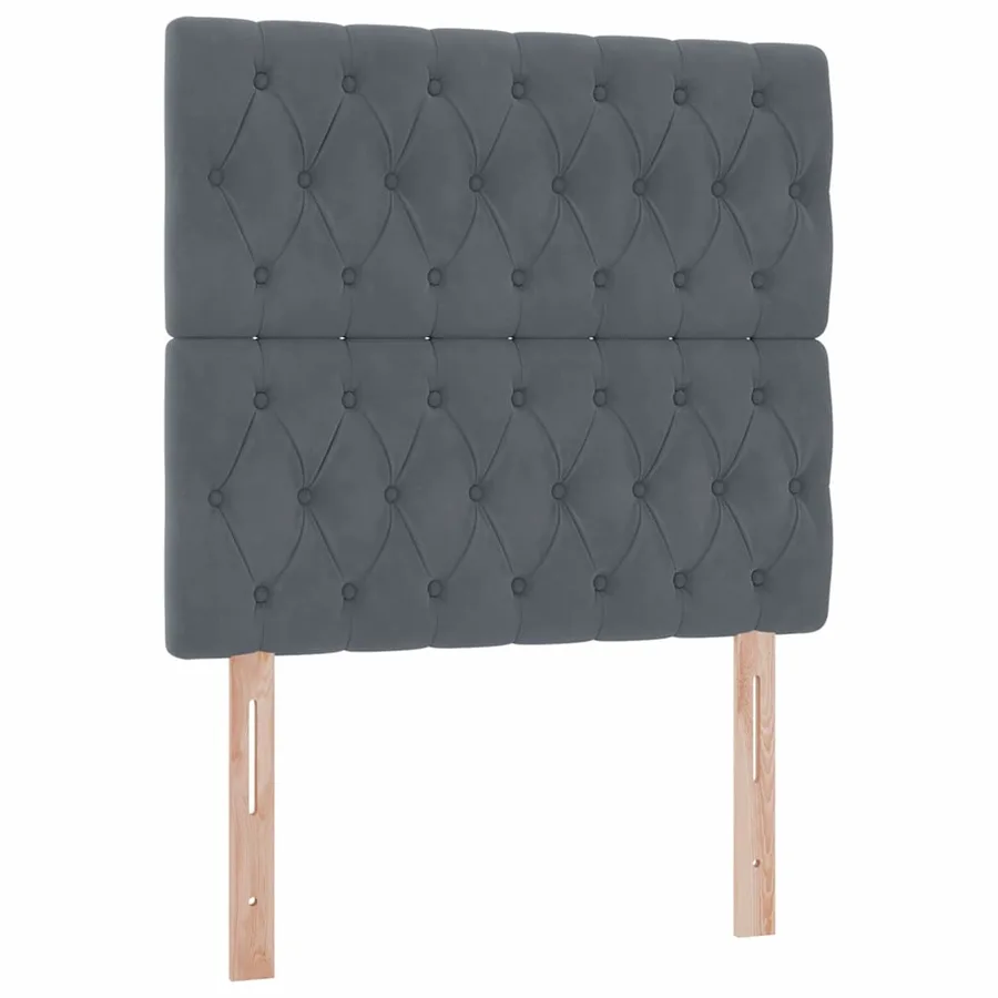 Lit de rangement LED avec matelas Gris foncé 100 x 200 cm - 10