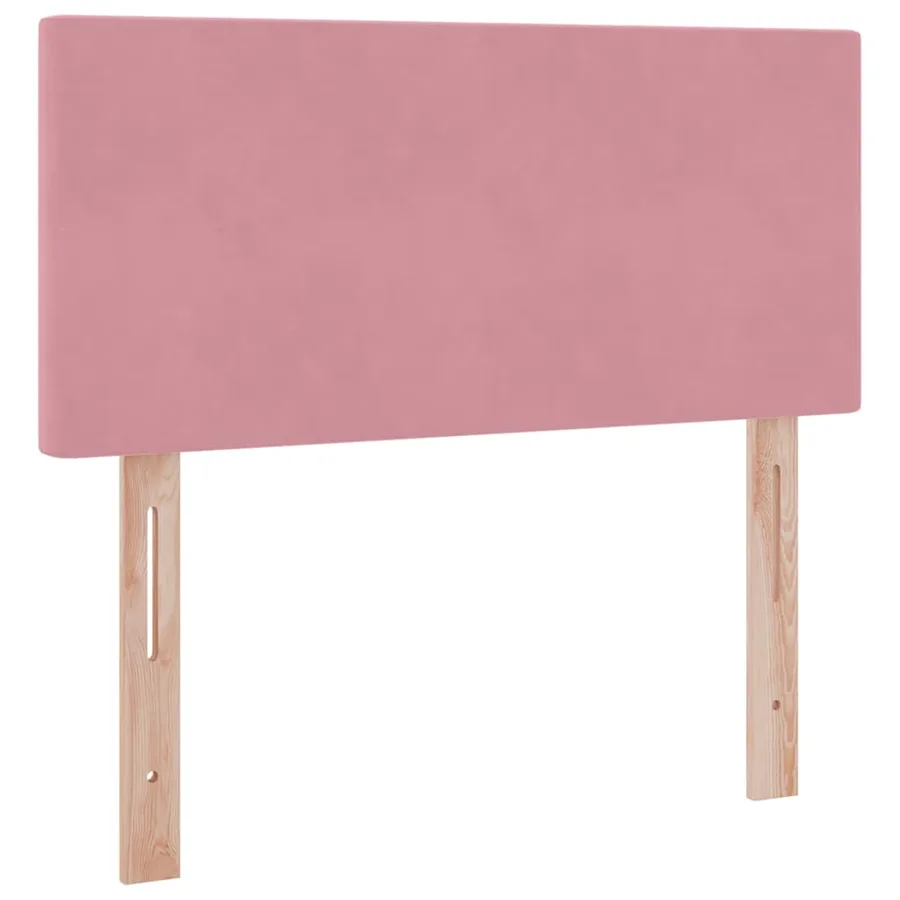 Lit de rangement LED avec matelas Rose 100 x 200 cm Velours - 8