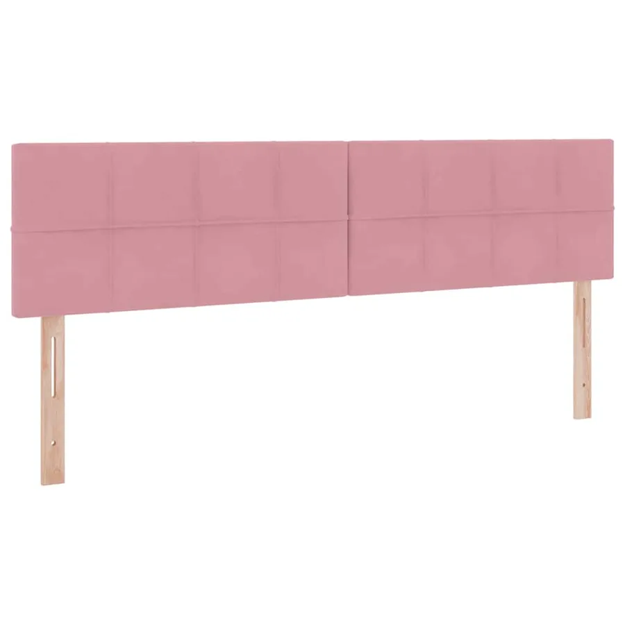Lit de rangement LED avec matelas Rose 180 x 200 cm Velours - 10