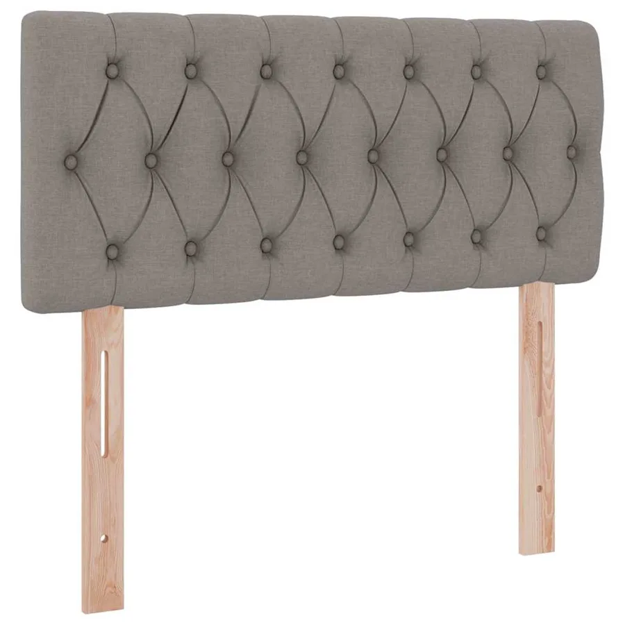Lit avec rangement et matelas avec matelas Taupe 100 x 200 cm - 9