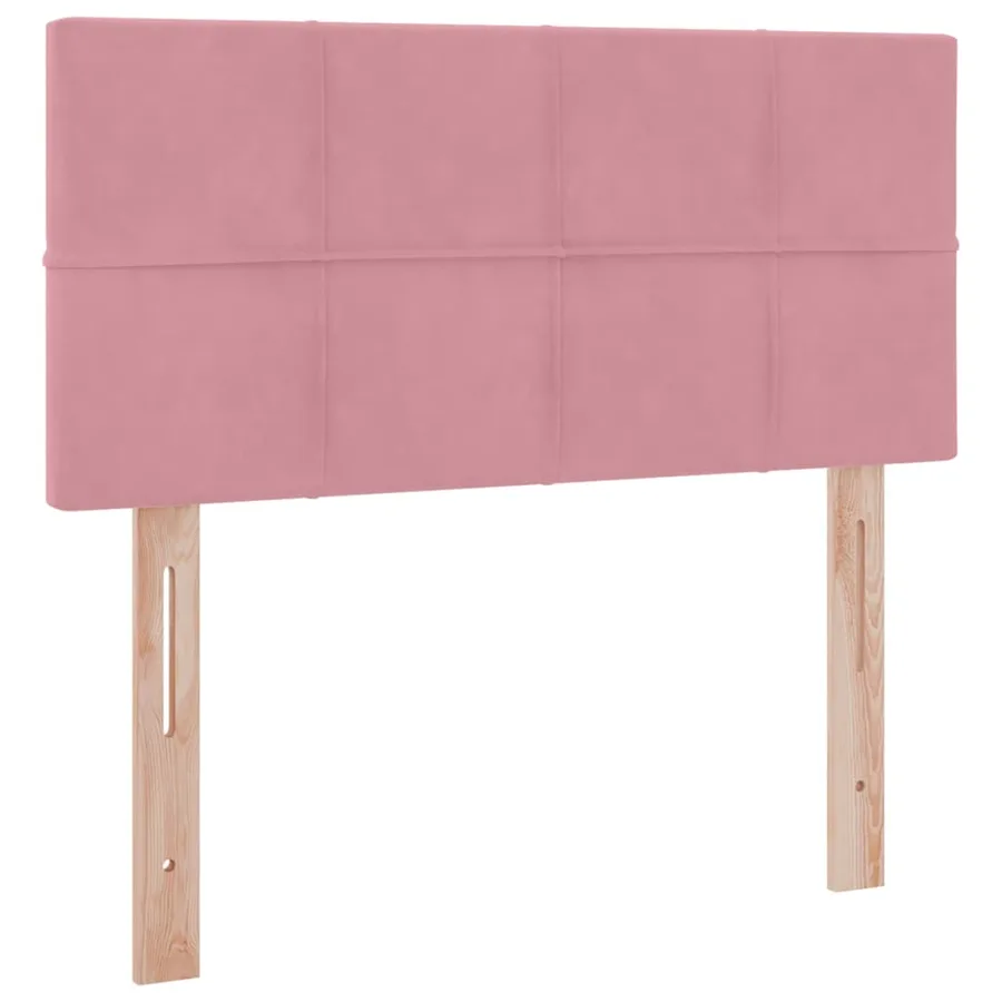 Lit de Rangement avec matelas Rose 90 x 200 cm Velours - 9