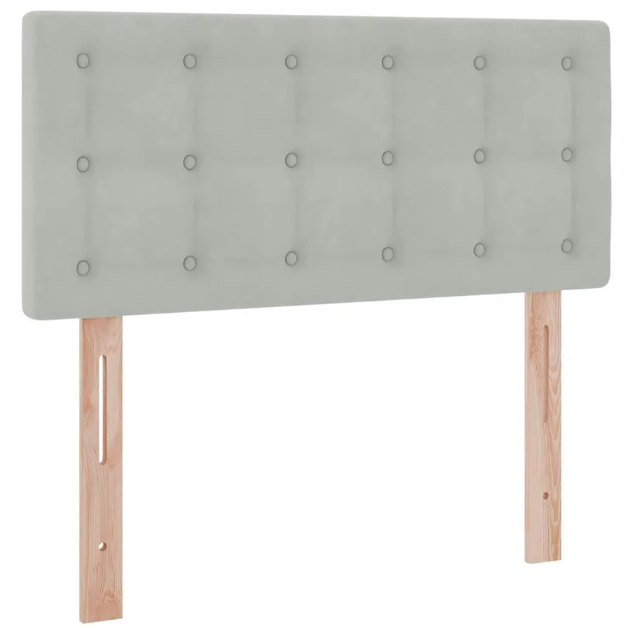 Lit de rangement LED avec matelas Gris clair 90 x 190 cm - 10