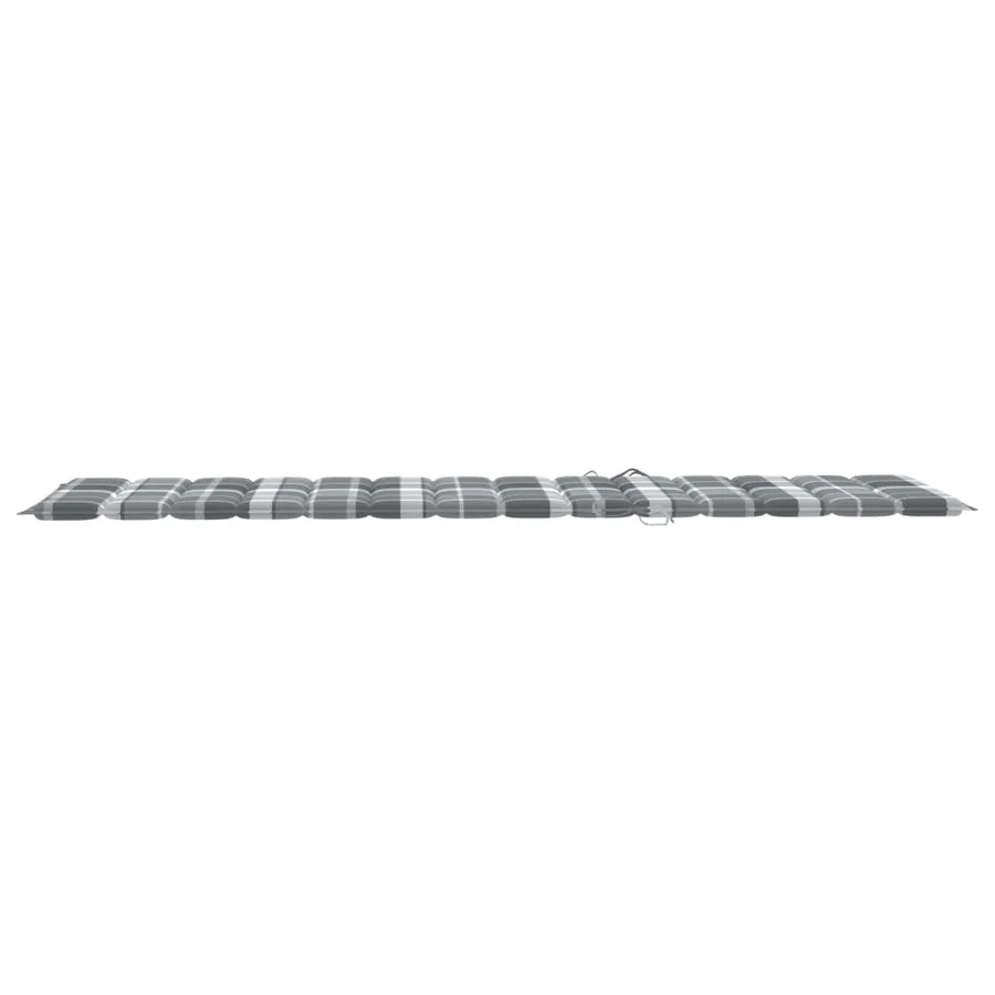 Chaise longue pliable avec coussin Bois d'acacia solide - 16