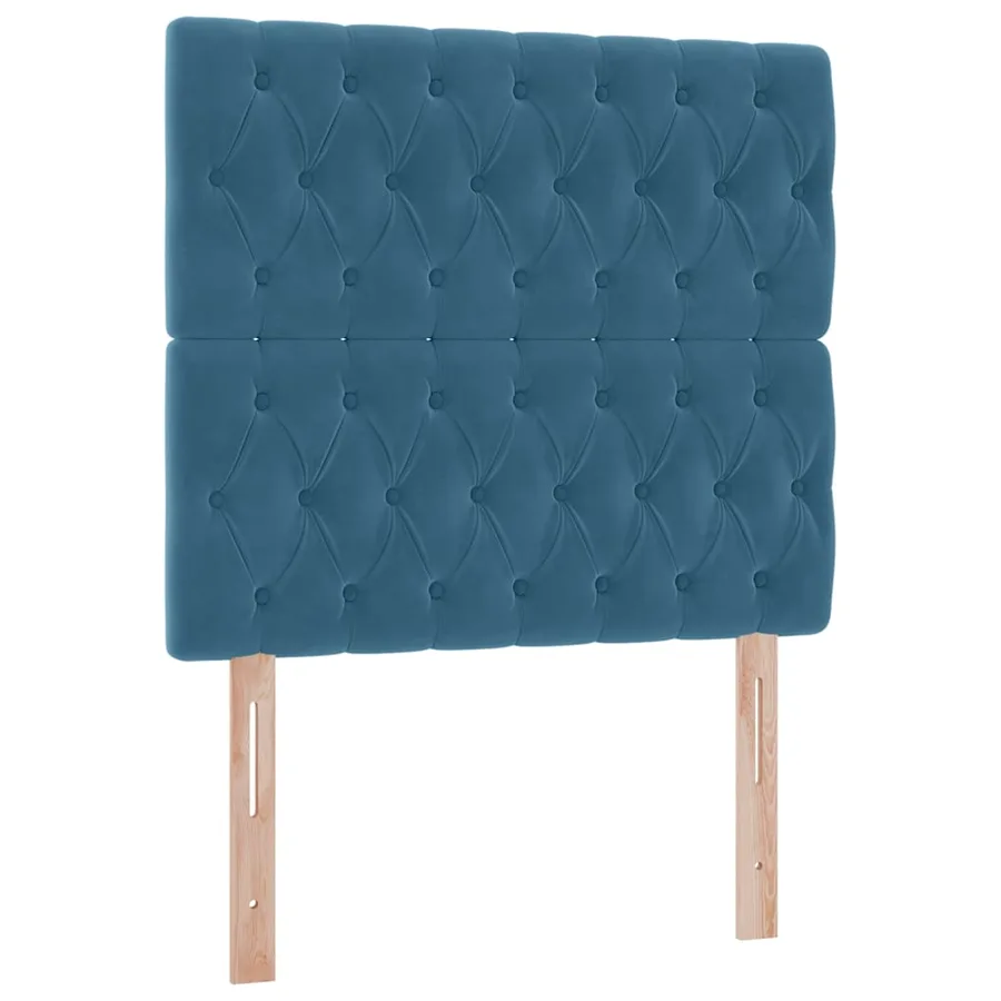 Lit de rangement LED avec matelas Bleu foncé 90 x 190 cm - 8